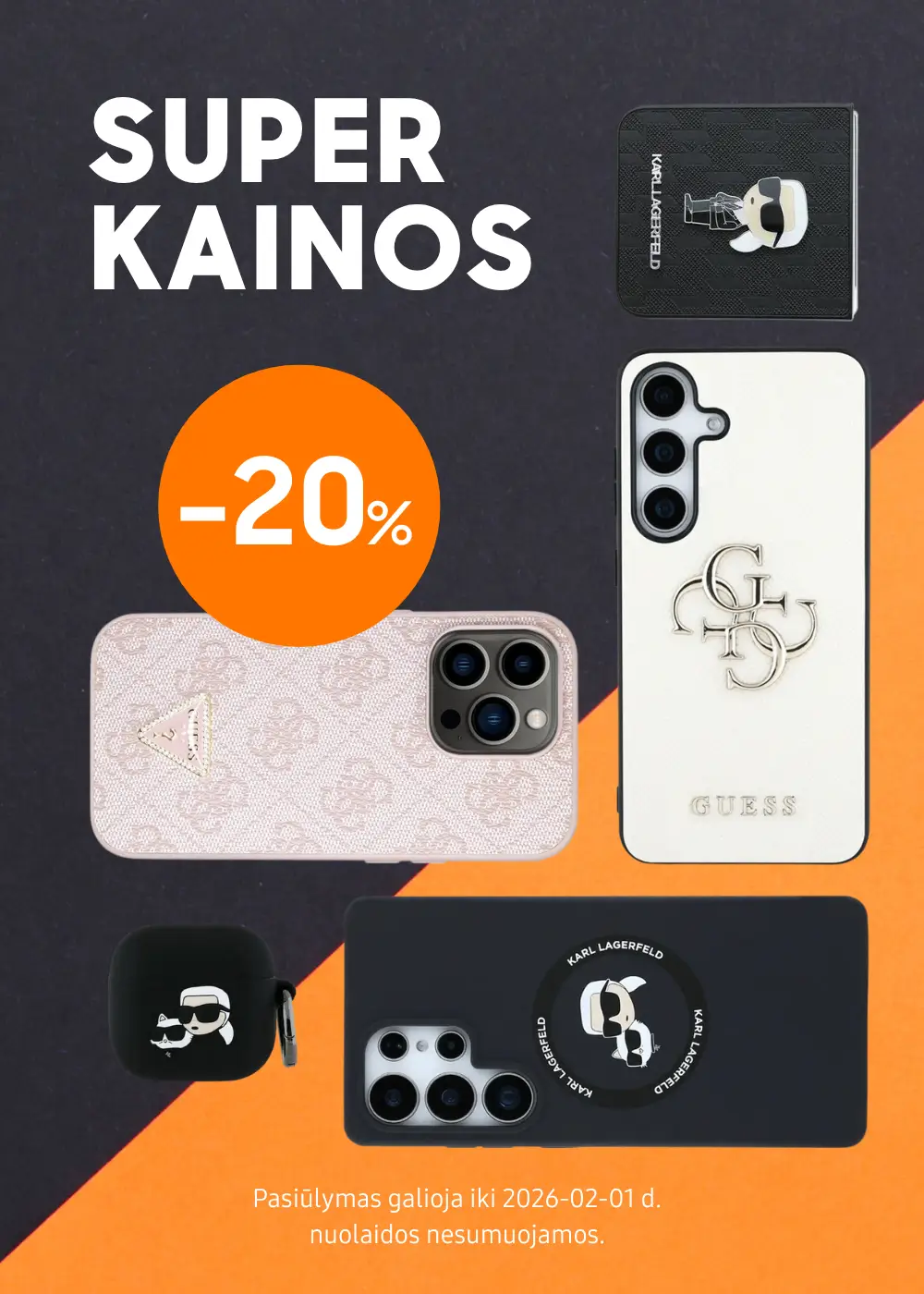 Guess, Karl Lagerfeld, telefonų dėklams nuolaida, Mobili prekyba