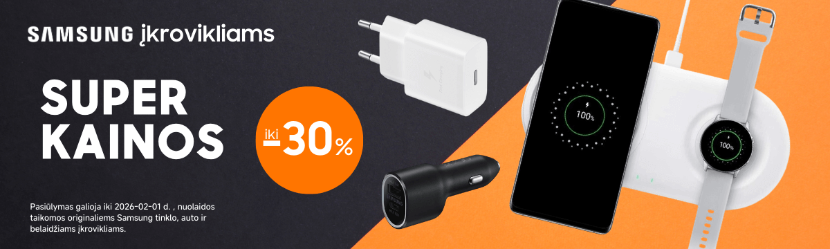 Samsung įkrovikliams nuolaidos iki 30%, Mobili prekyba