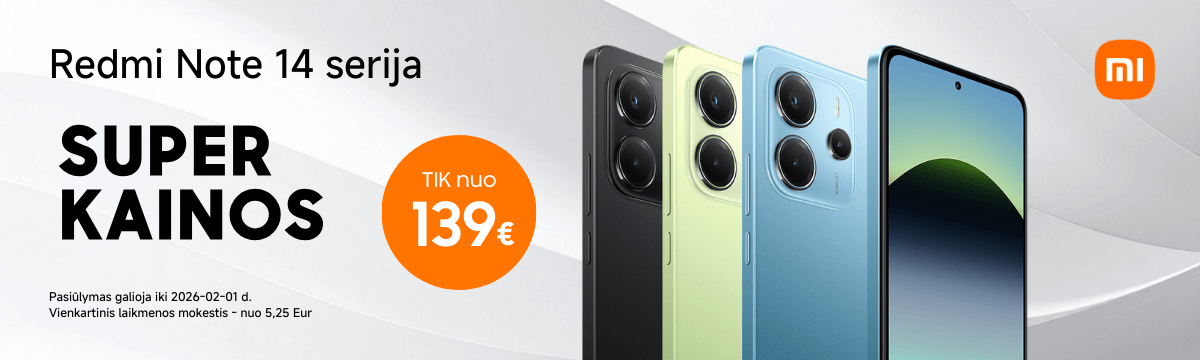 Xiaomi Redmi Note 14 serija, akcija, Mobili prekyba