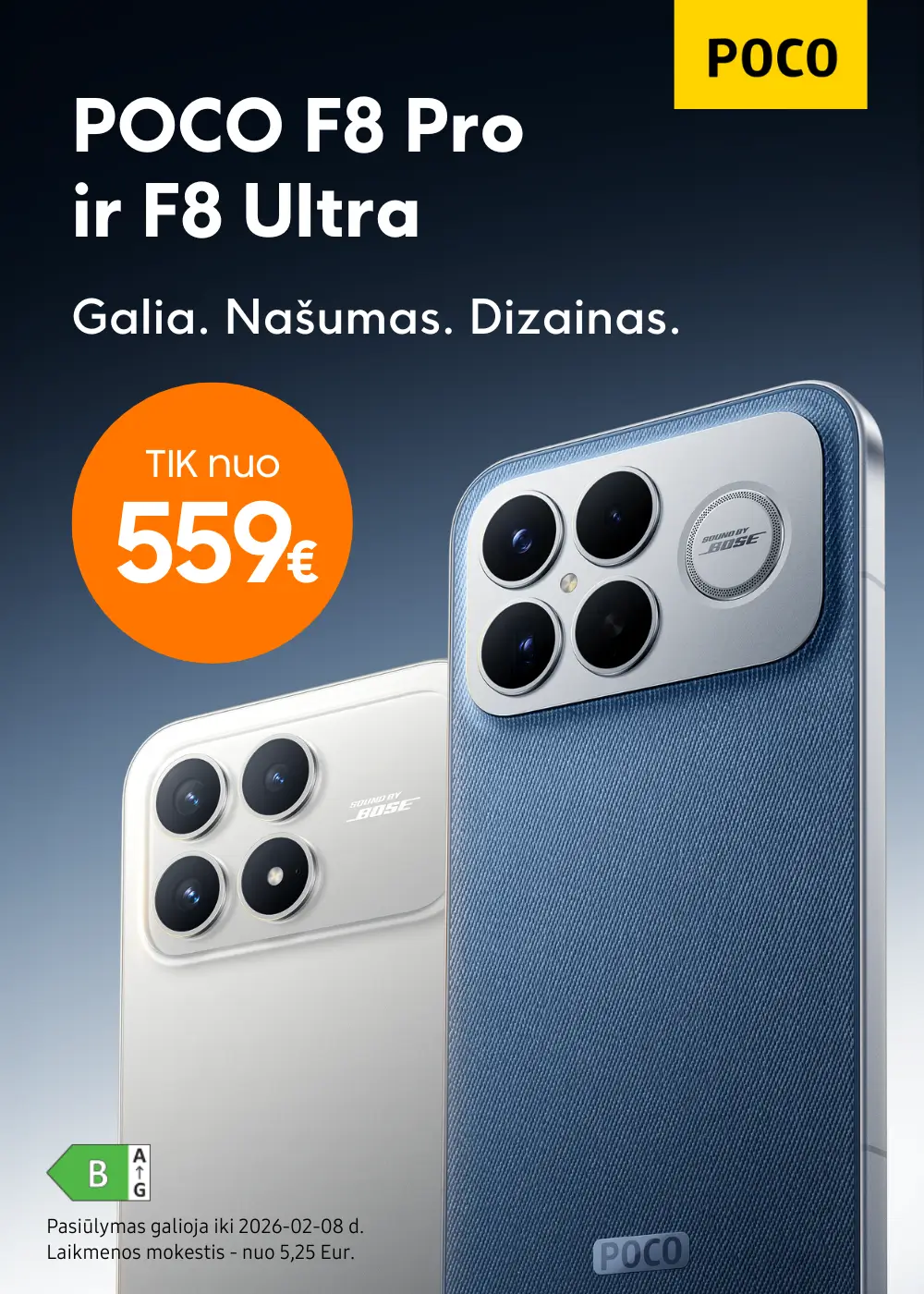 Poco F8 Pro ir F8 Ultra akcija, Mobili prekyba