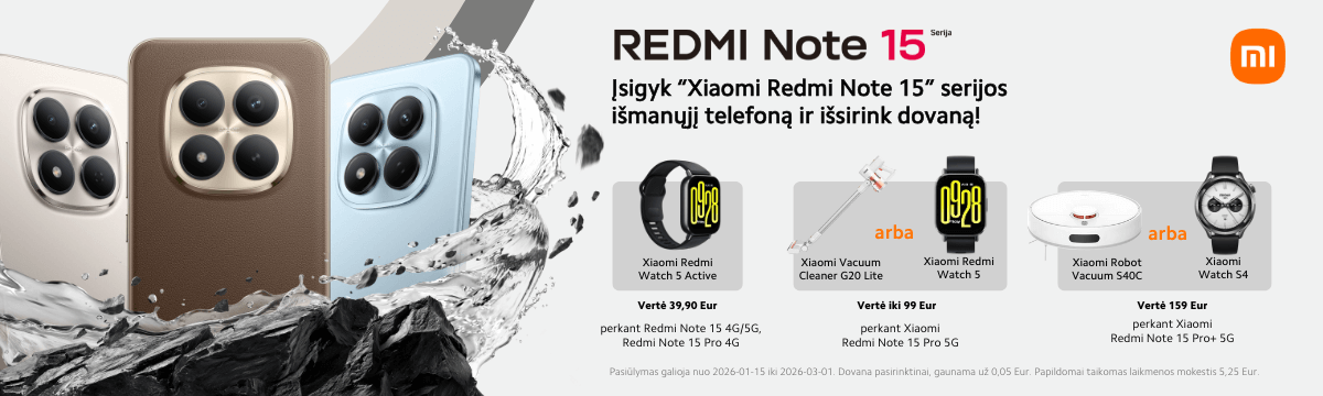Xiaomi Redmi Note 15 serija su dovanomis, Mobili prekyba
