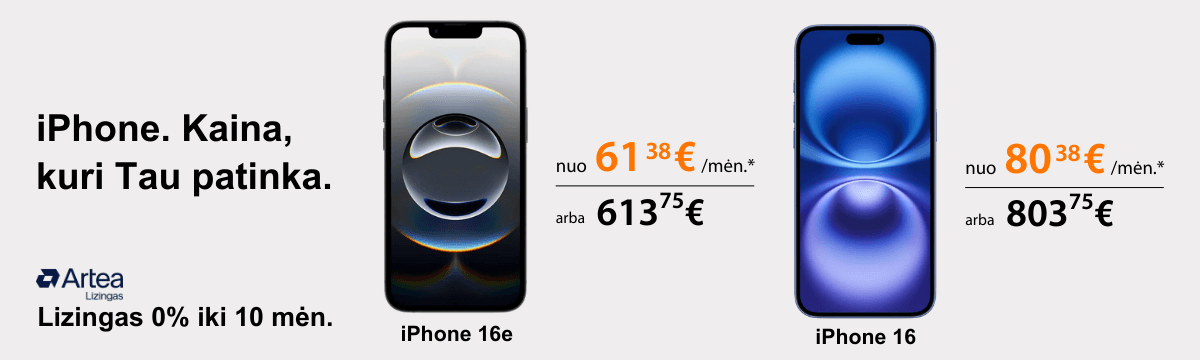 iPhone 16 iPhone 16e akcija, Mobili prekyba