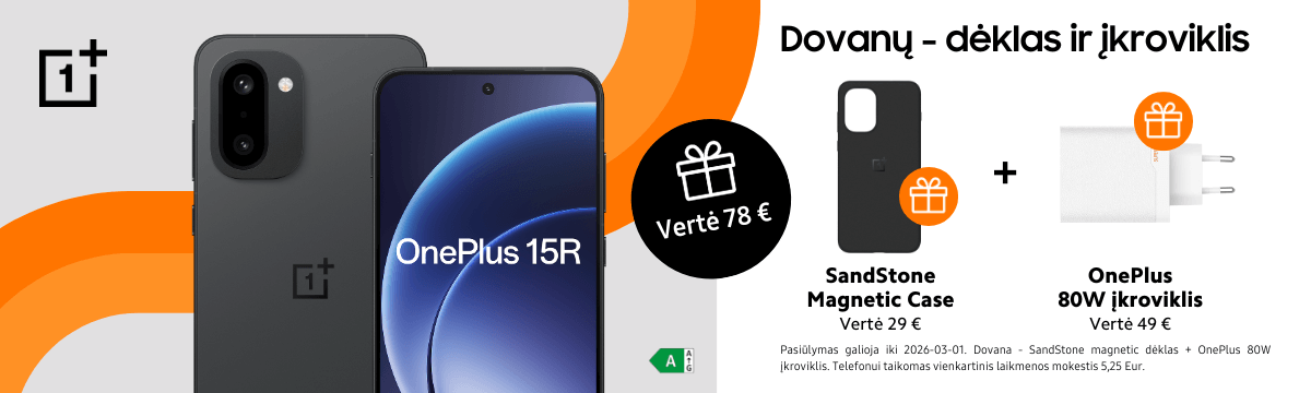 OnePlus 15R naujiena su dovanomis, Mobili prekyba