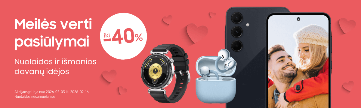Valentino dienos pasiūlymai telefonams, laikrodžiams, Mobili prekyba