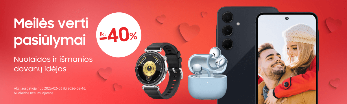 Valentino dienos pasiūlymai telefonams, laikrodžiams, Mobili prekyba