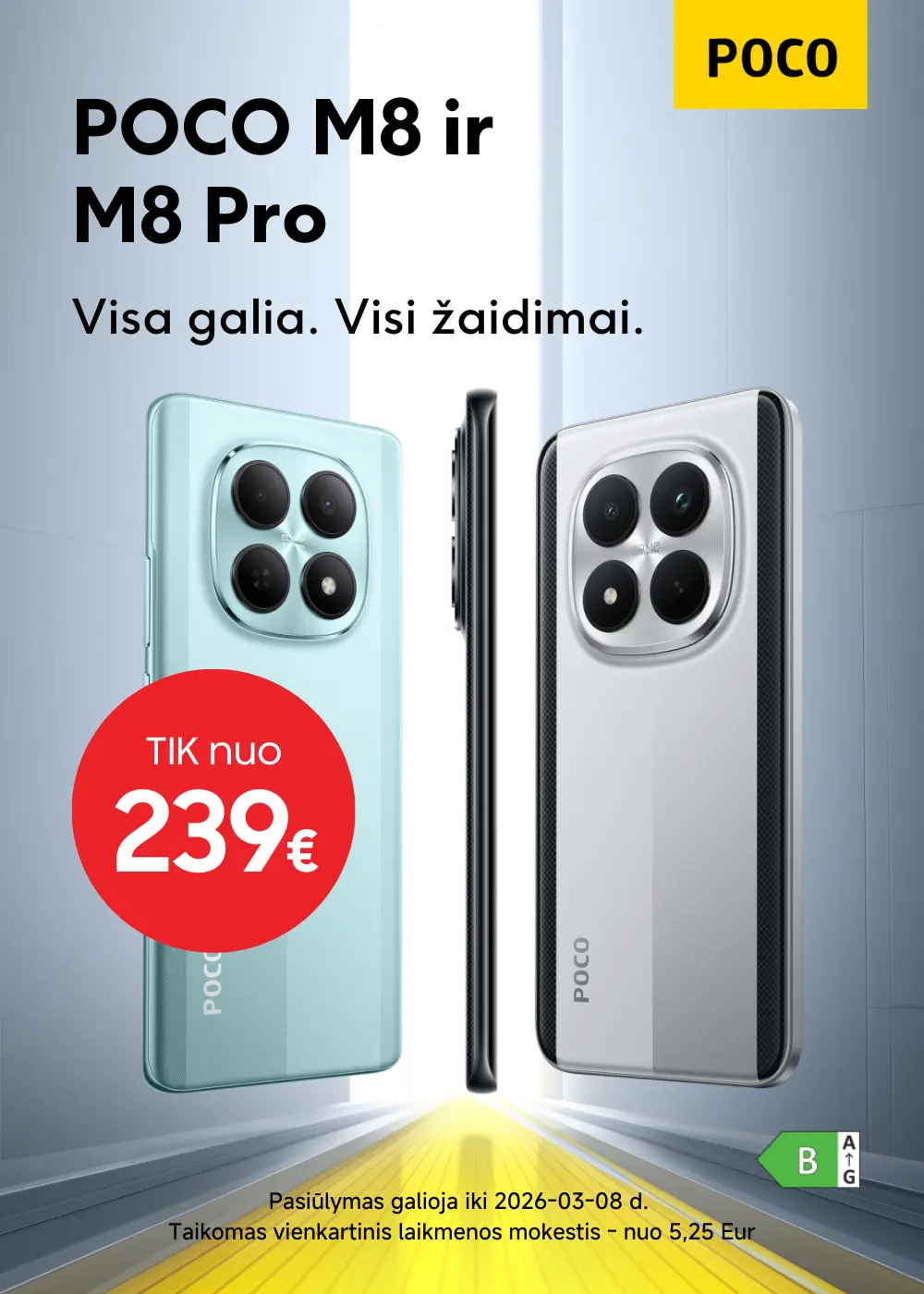 Poco M8 ir M8 Pro akcija, Mobili prekyba