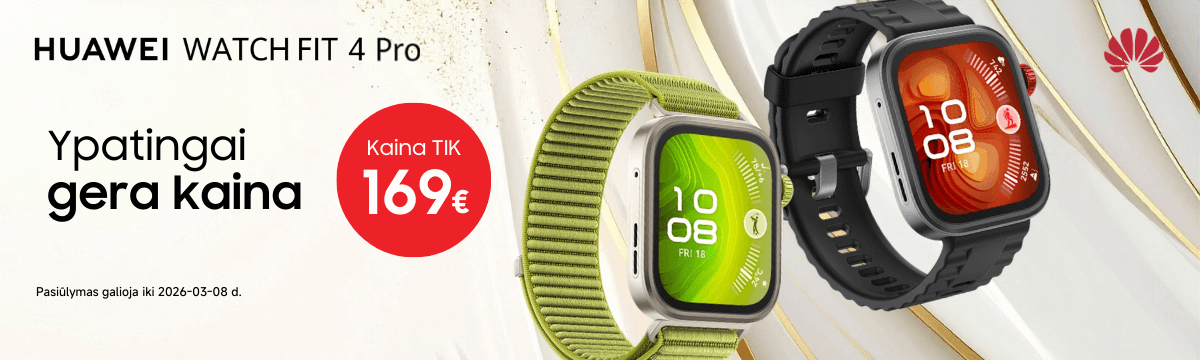 Huawei Watch Fit 4 Pro gera kaina, Mobili prekyba