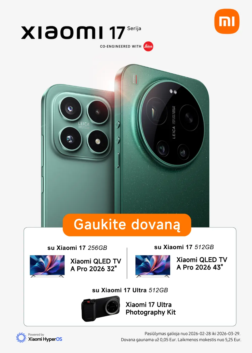 Xiaomi 17 ir Xiaomi 17 Ultra naujiena, Mobili prekyba