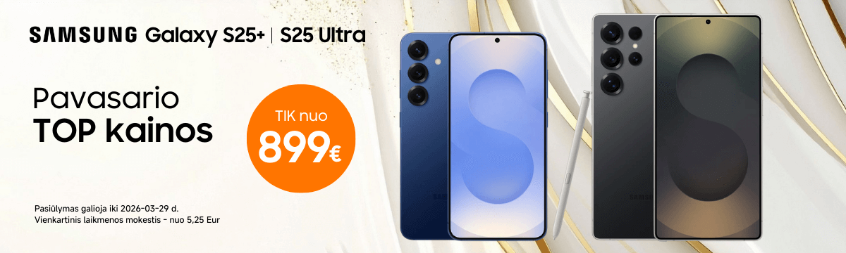 Samsung Galaxy S25+ ir S25 Ultra akcija | Mobili prekyba