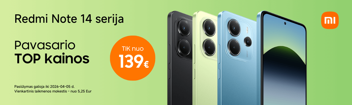 Xiaomi Redmi Note 14 serija, akcija, Mobili prekyba