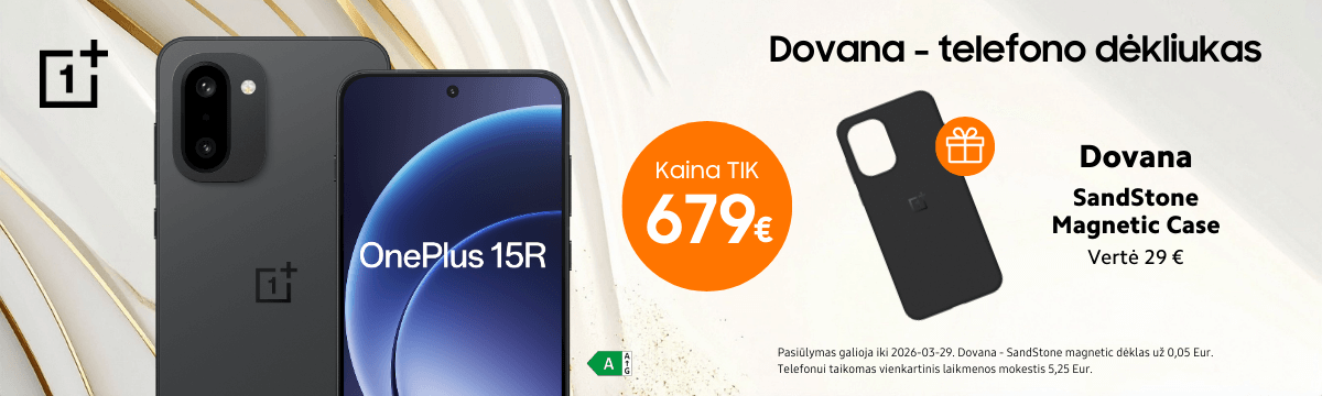 OnePlus 15R ir dėklas dovanų, Mobili prekyba