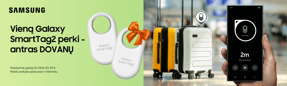 Perkant vieną Samsung Galaxy SmartTag2 - antras dovanų, Mobili prekyba