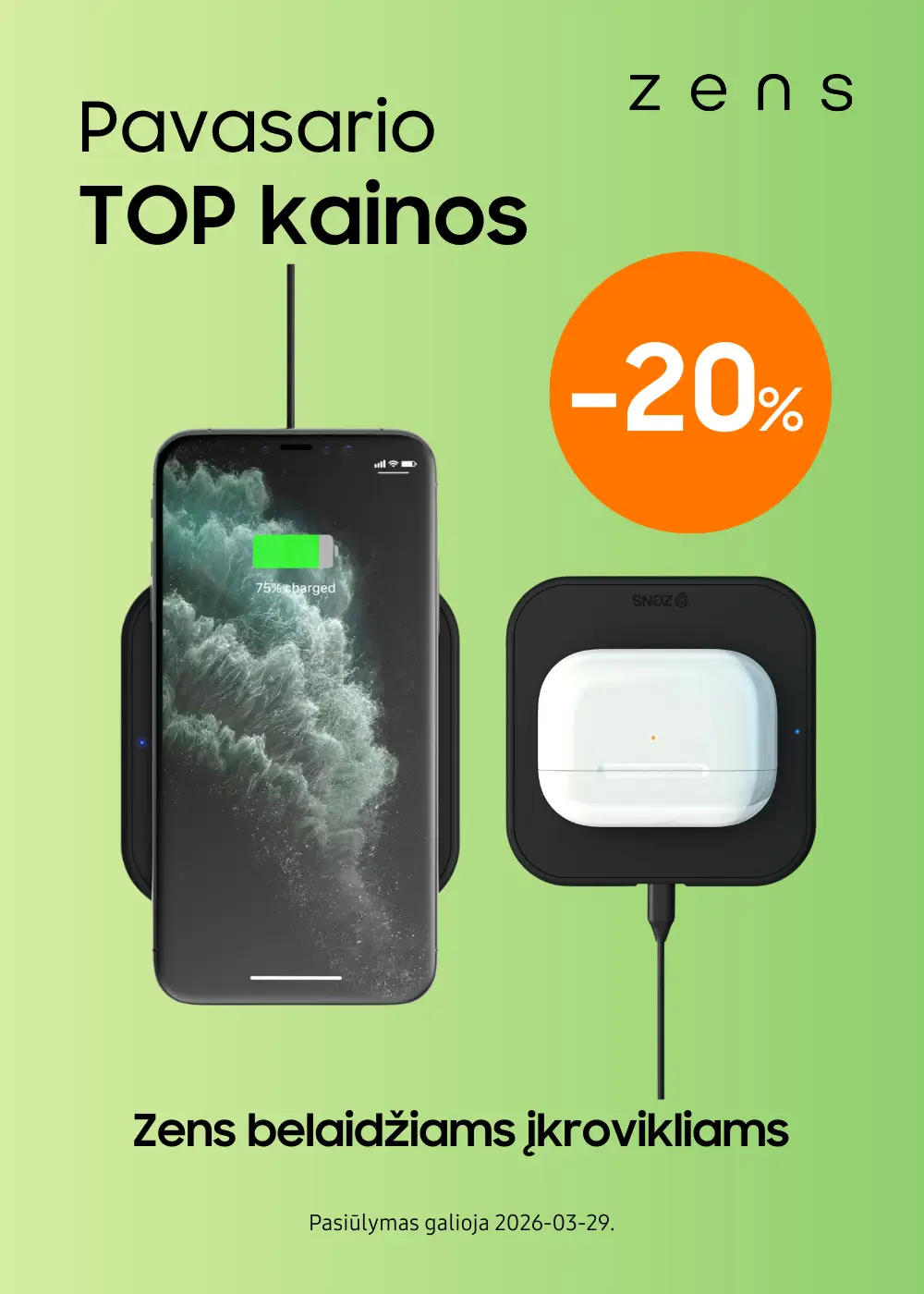 Zens belaidžiai įkrovikliai, Mobili prekyba