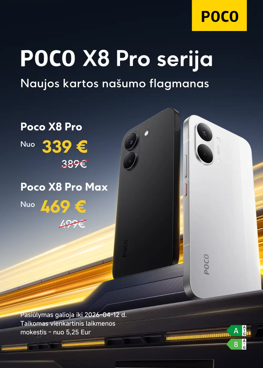 Poco X8 Pro serija, naujiena, Mobili prekyba