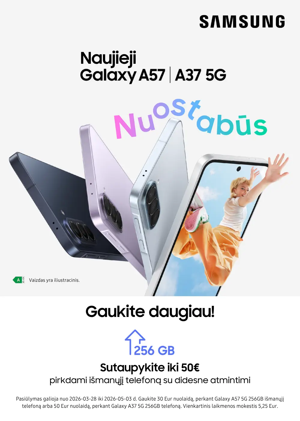 Samsung Galaxy A57 ir A37 naujiena, Mobili prekyba