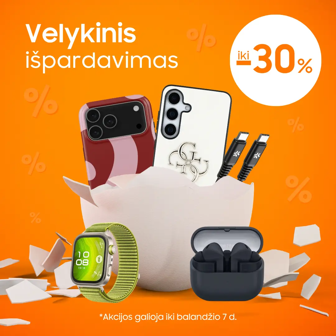 Velykiniai pasiūlymai telefonams, laikrodžiams, aksesuarams, Mobili prekyba