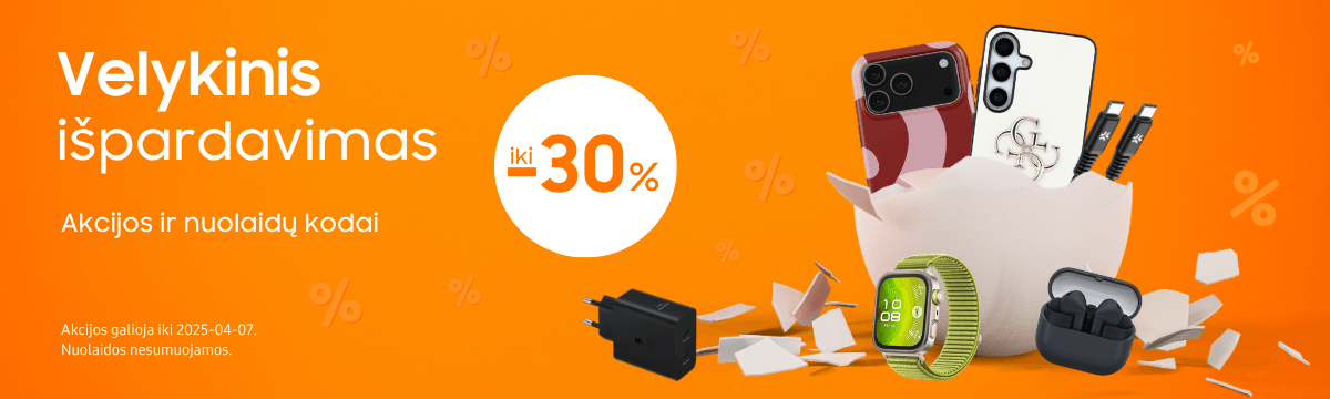 Velykiniai pasiūlymai telefonams, laikrodžiams, aksesuarams, Mobili prekyba