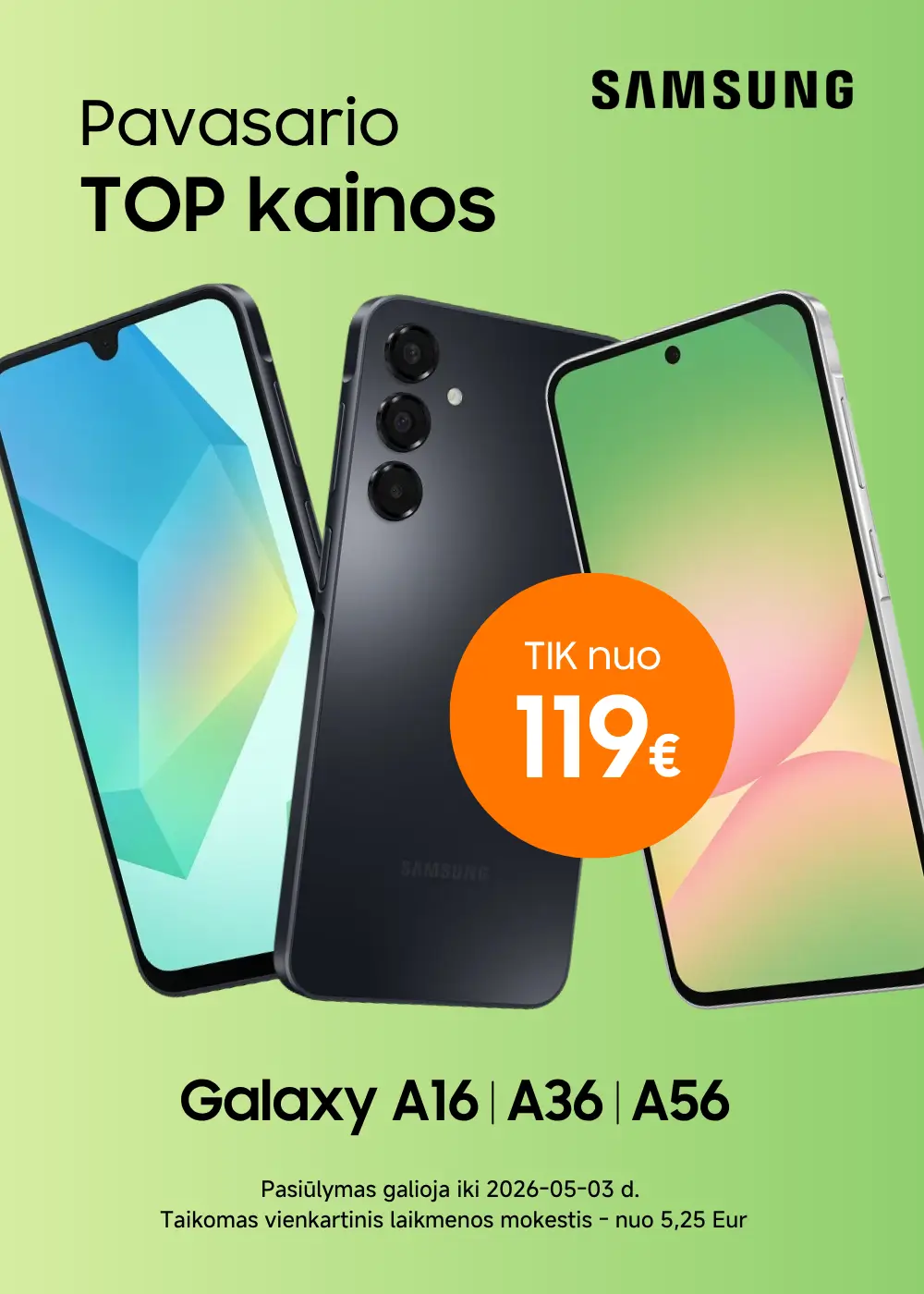 Samsung Galaxy A serija akcija, Mobili prekyba