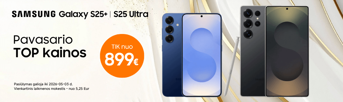 Samsung Galaxy S25+ ir S25 Ultra akcija | Mobili prekyba
