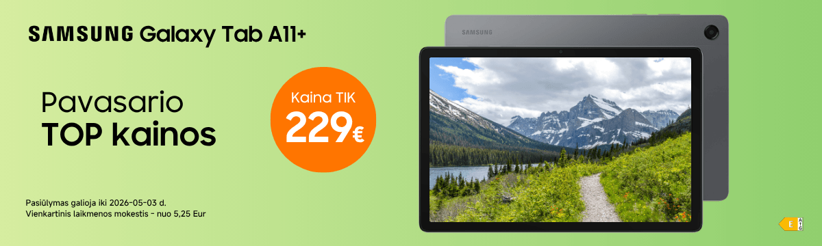 Samsung Galaxy Tab A11+ akcija, Mobili prekyba