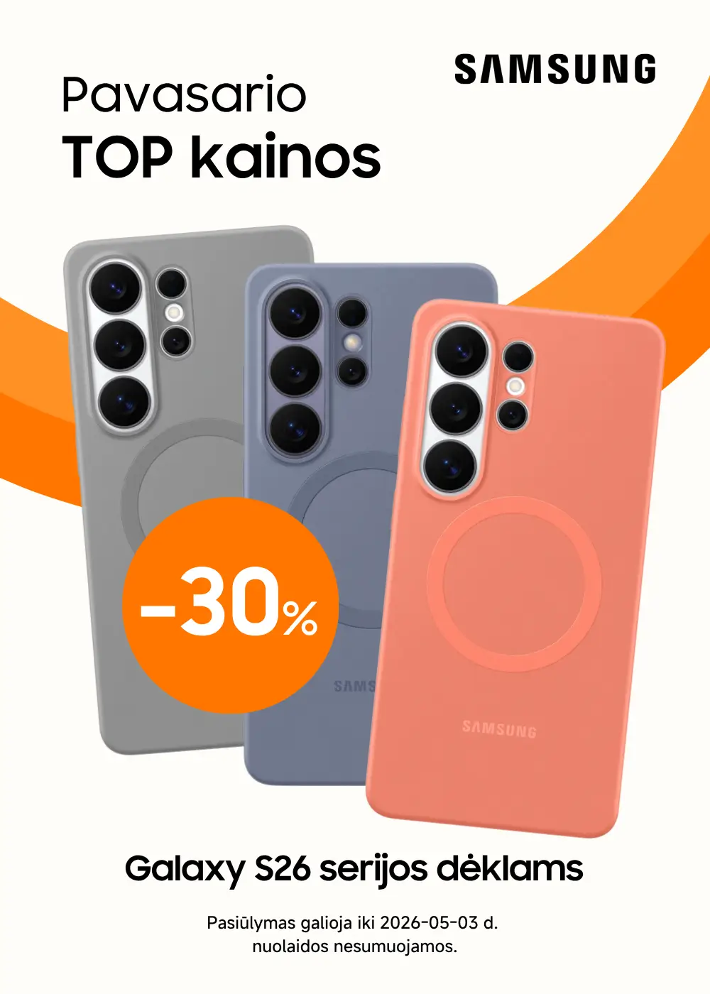 Samsung Galaxy S26 serijos dėklams nuolaida, Mobili prekyba