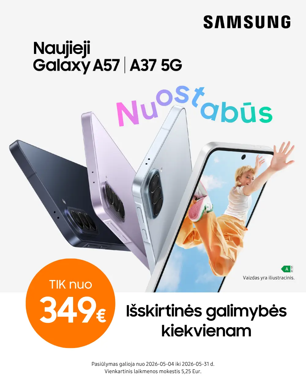 Samsung Galaxy A57 ir A37 naujiena, Mobili prekyba