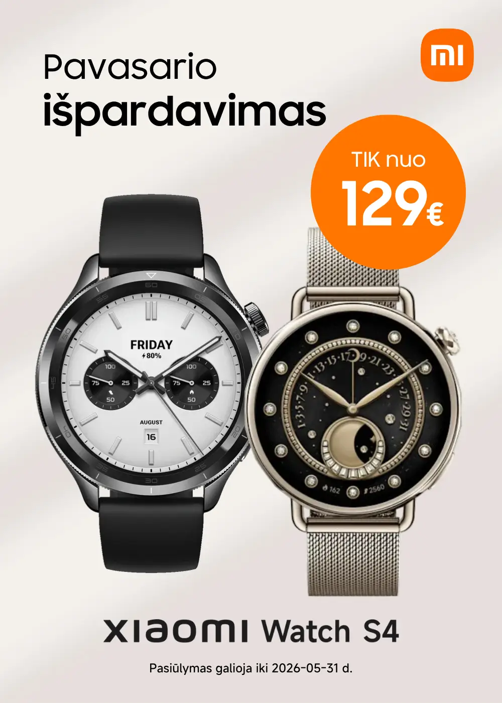 Xiaomi Watch S4 super kainos, Mobili prekyba