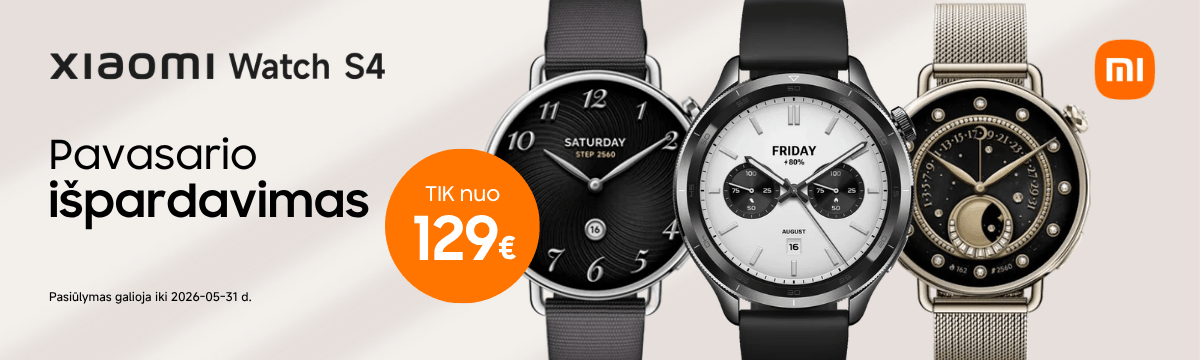 Xiaomi Watch S4 super kainos, Mobili prekyba