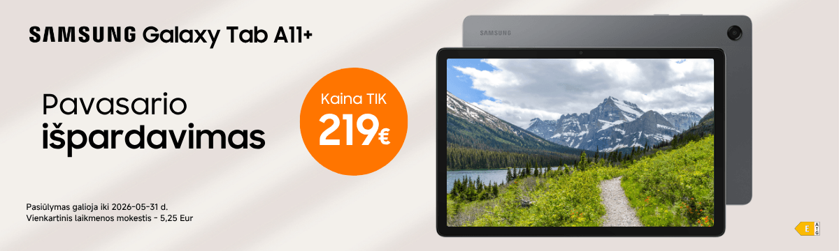 Samsung Galaxy Tab A11+ akcija, Mobili prekyba