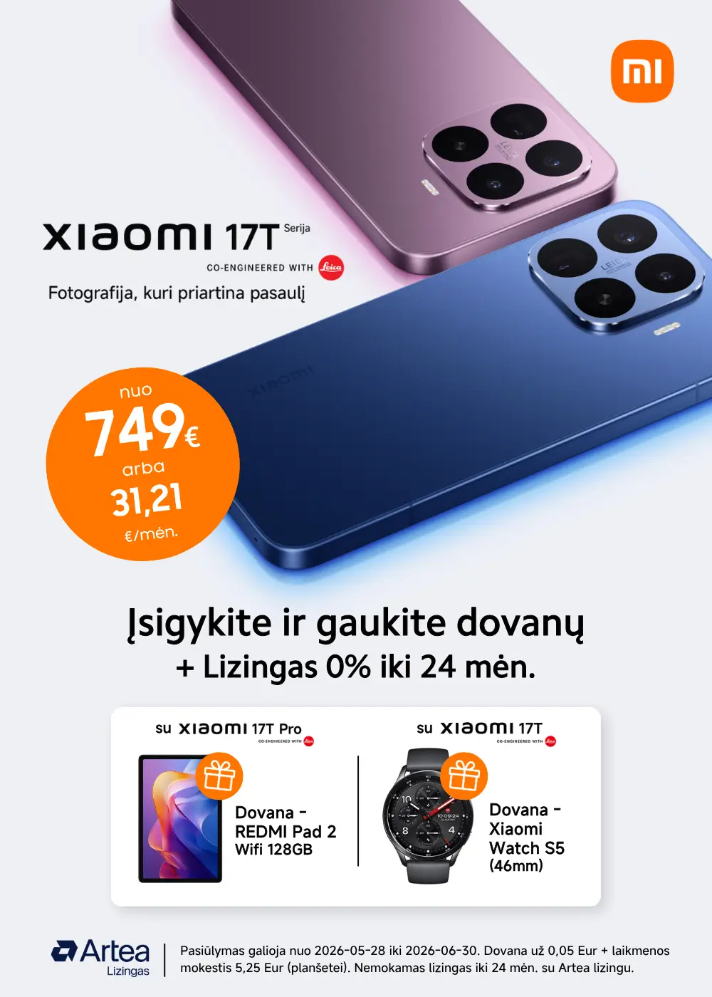 Xiaomi 17T serija akcija naujiena, Mobili prekyba