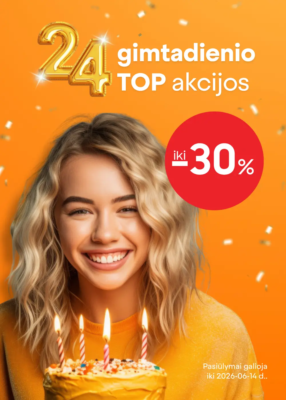Mobili prekyba 24 gimtadienio pasiulymai, Mobili prekyba