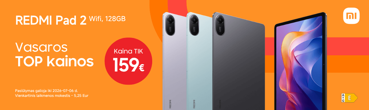 Xiaomi Redmi Pad 2 planšetės super kainomis, Mobili prekyba