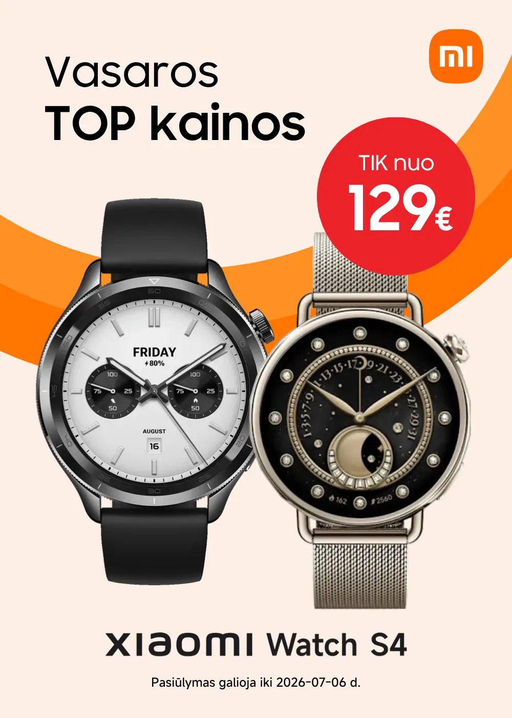 Xiaomi Watch S4 super kainos, Mobili prekyba