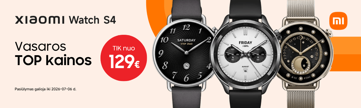 Xiaomi Watch S4 super kainos, Mobili prekyba