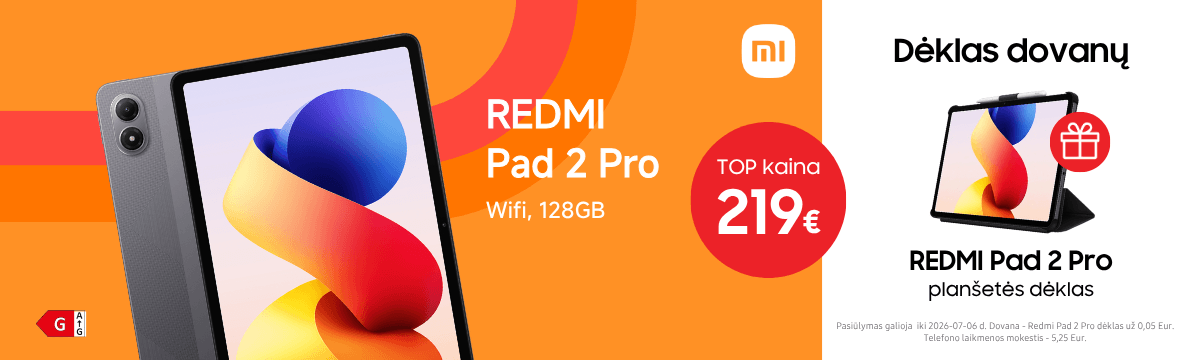 Xiaomi Pad 2 Pro su dovana, Mobili prekyba