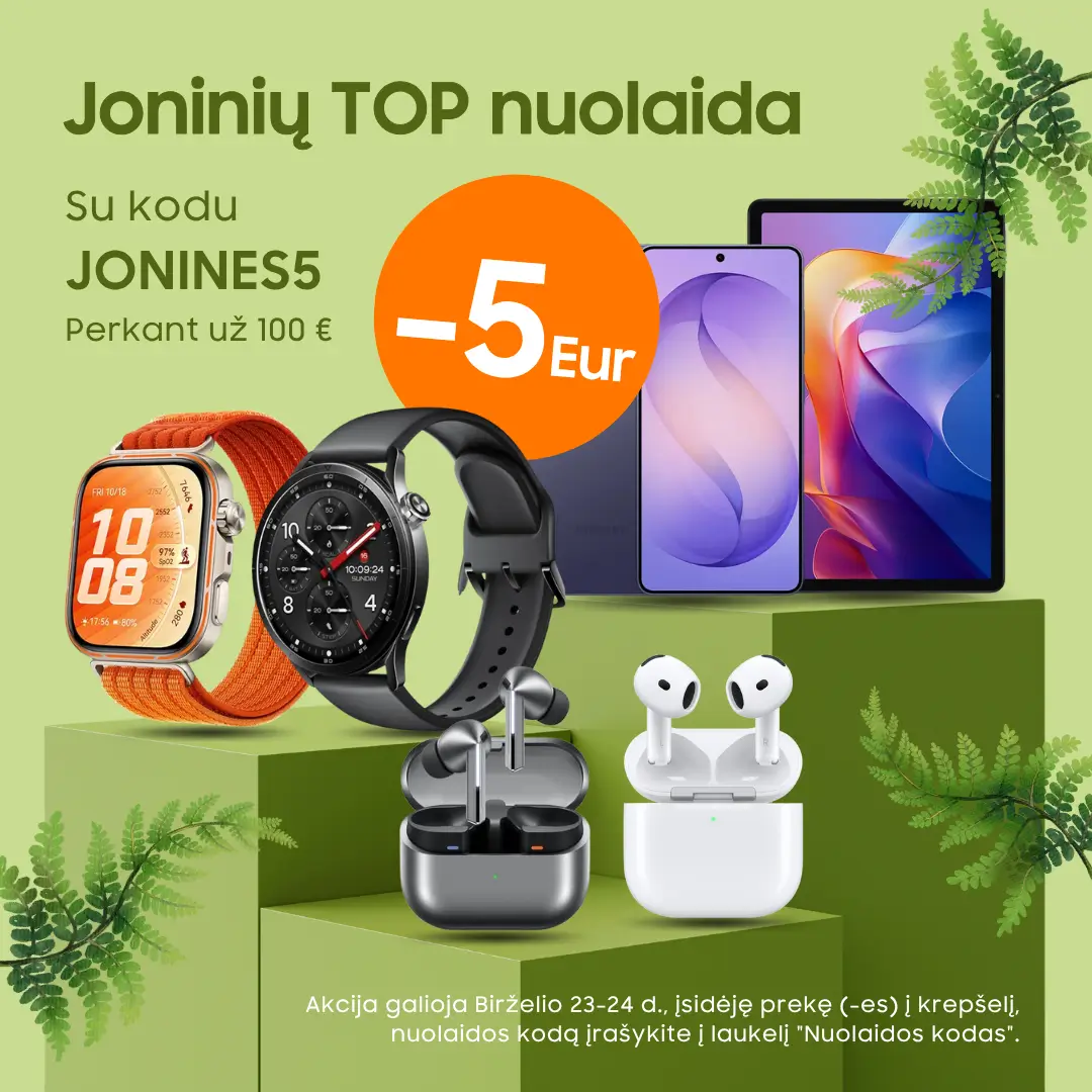 Joninių nuolaida su kodu JONINES5, Mobili prekyba