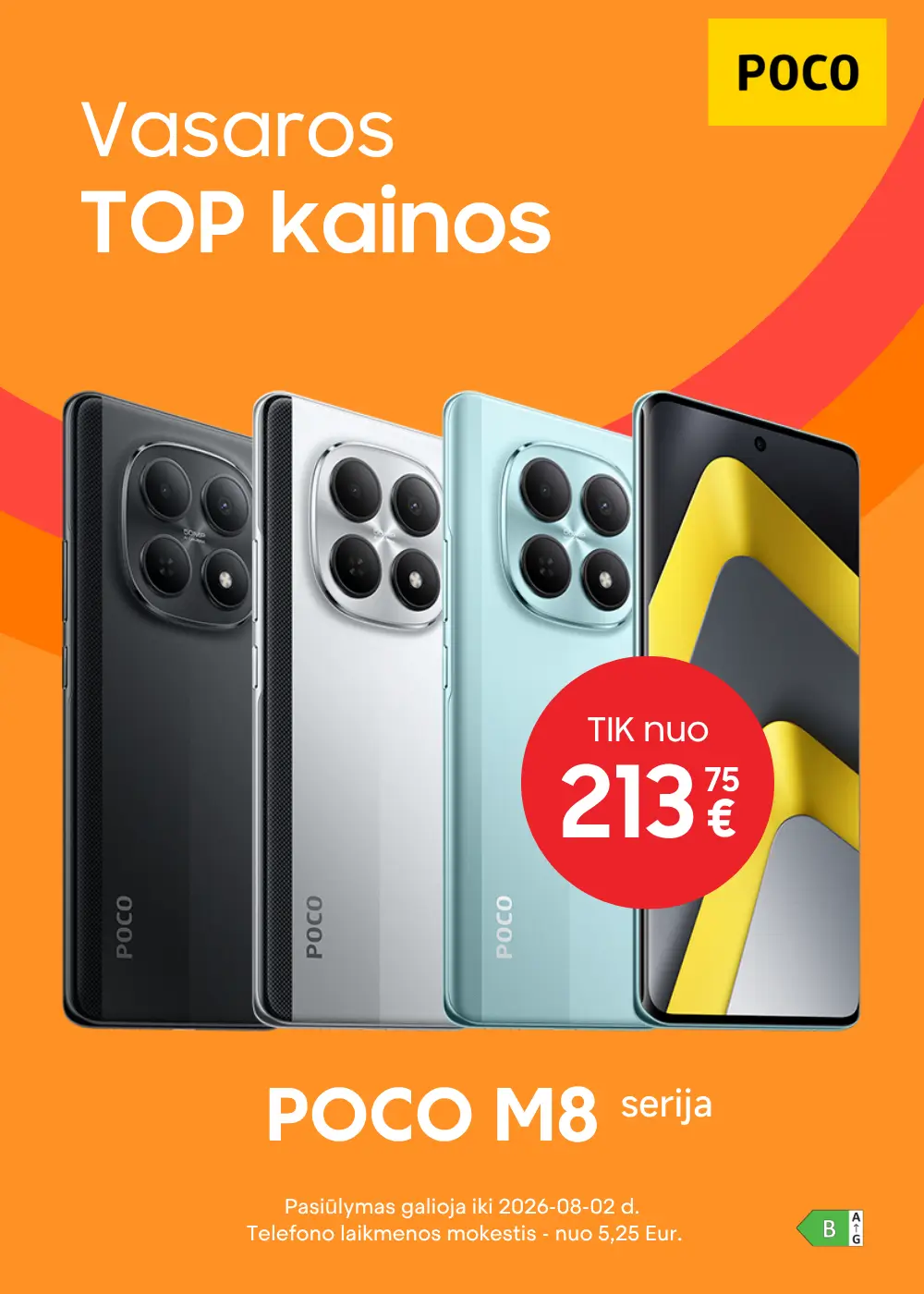 Poco M8 ir M8 Pro akcija, Mobili prekyba