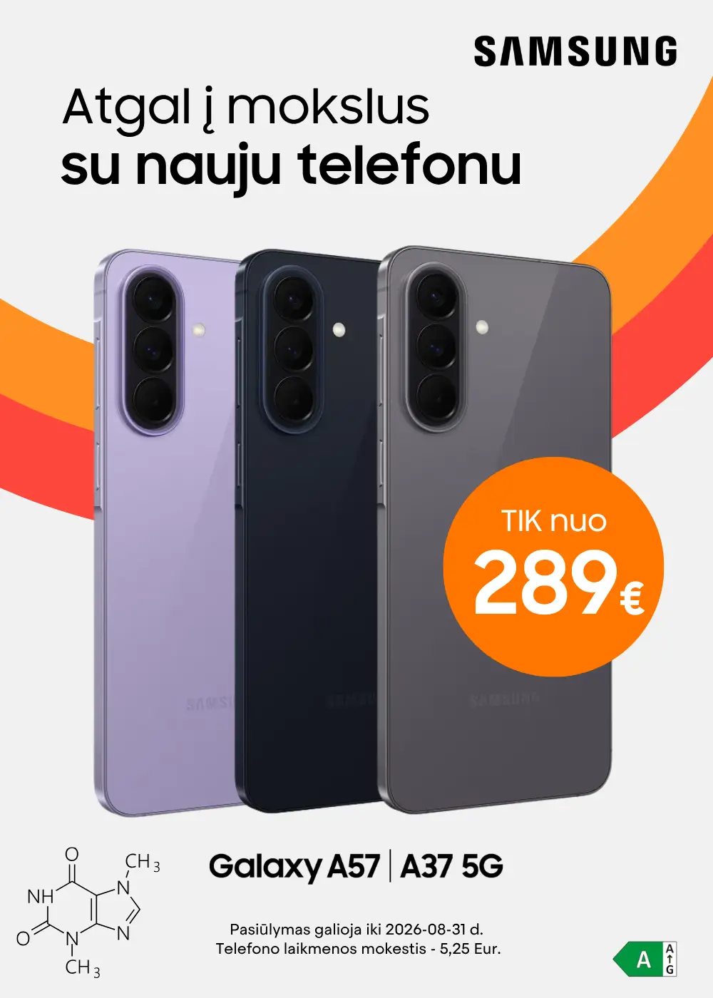 Samsung A37 A57 akcija nuo 289 Eur, Mobili prekyba