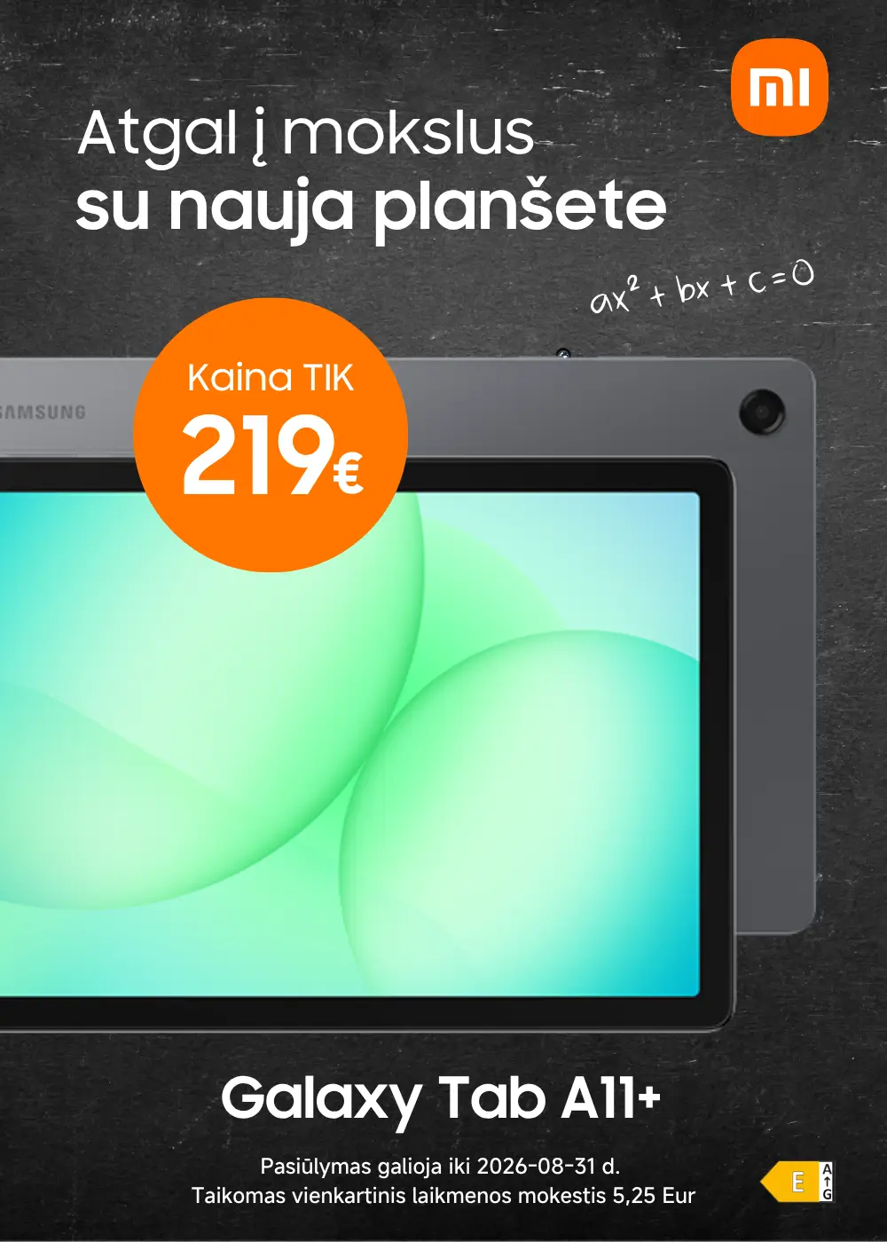 Samsung Galaxy Tab A11+ akcija, Mobili prekyba