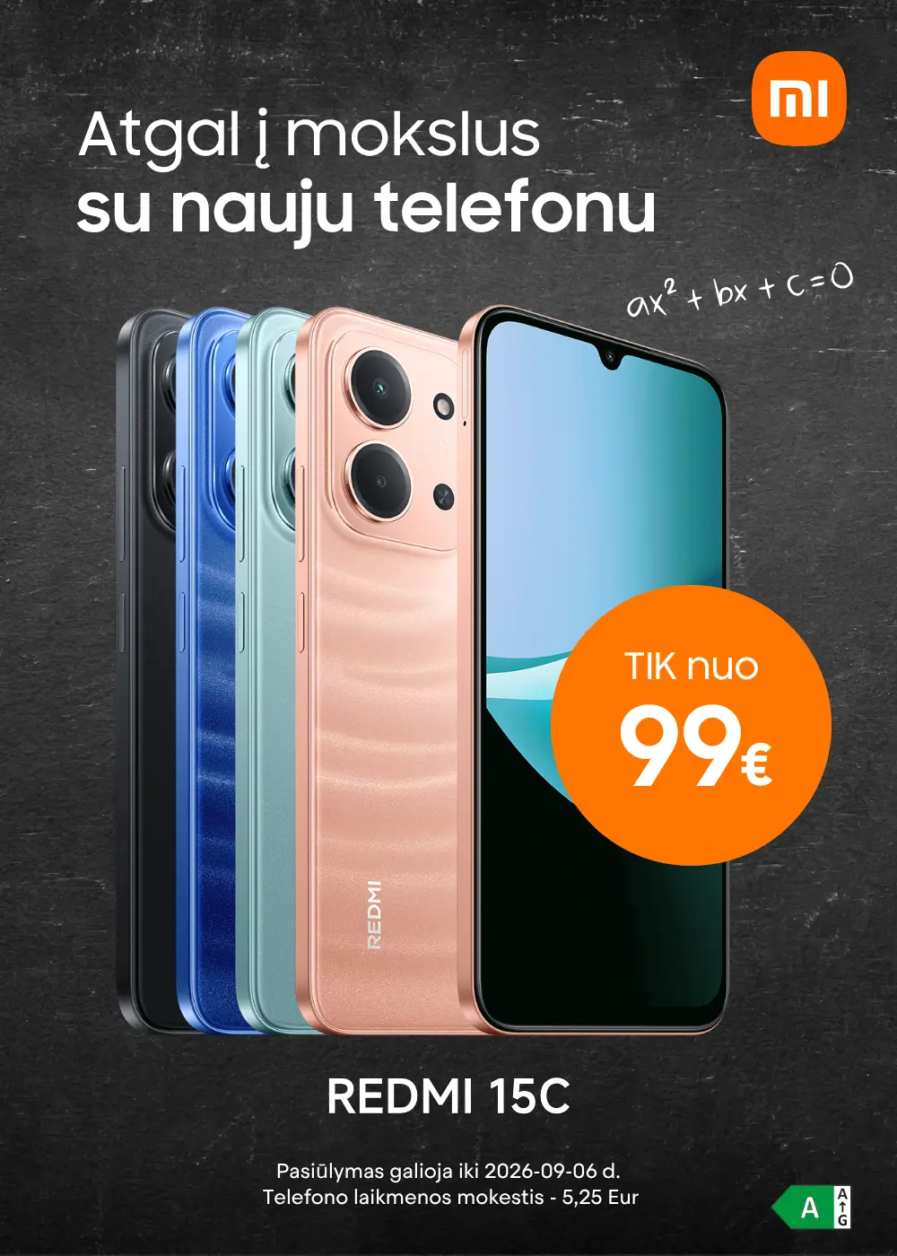 Xiaomi Redmi 15C akcija, Mobili prekyba