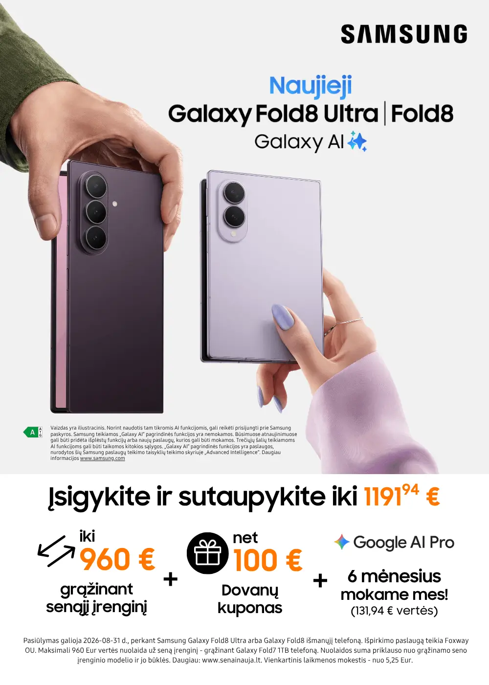 Samsung Galaxy Fold8 Ultra Fold8 naujiena, Mobili prekyba