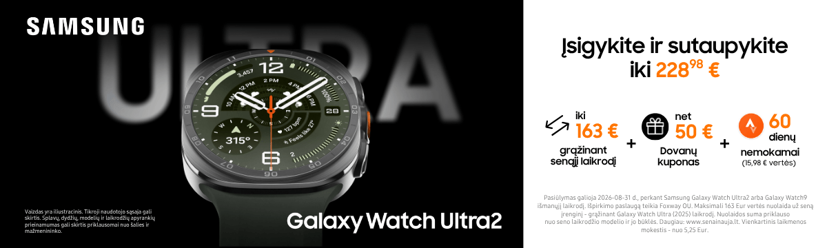Samsung Galaxy Watch Ultra2 naujiena, Mobili prekyba