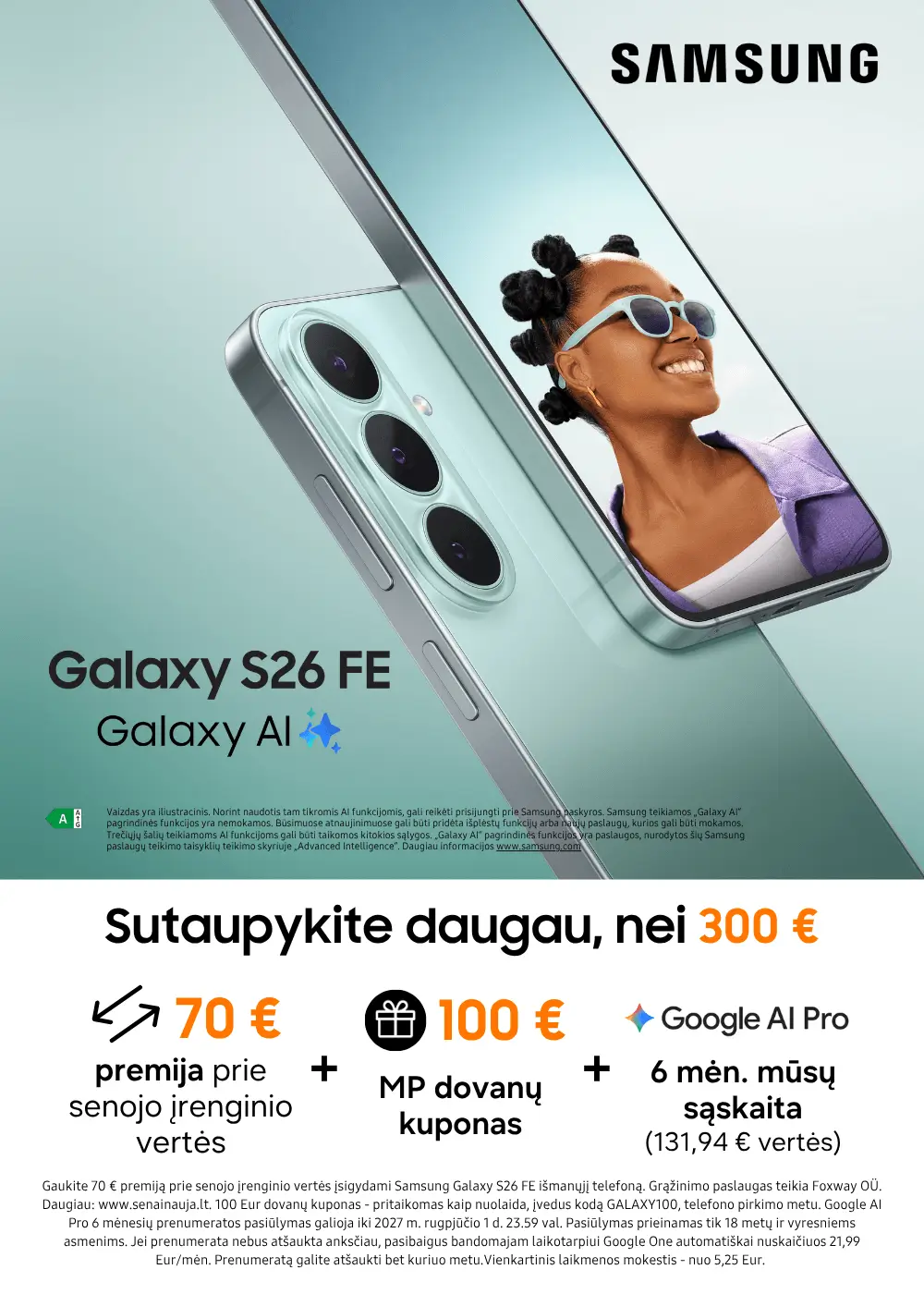 Samsung Galaxy S26 FE naujiena, Mobili prekyba