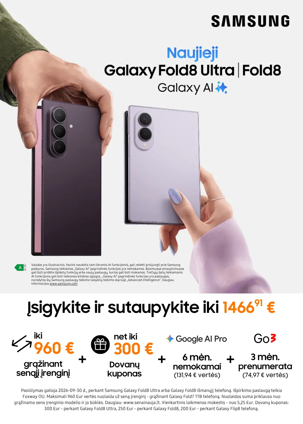 Samsung Galaxy Fold8 Ultra Fold8 naujiena, Mobili prekyba
