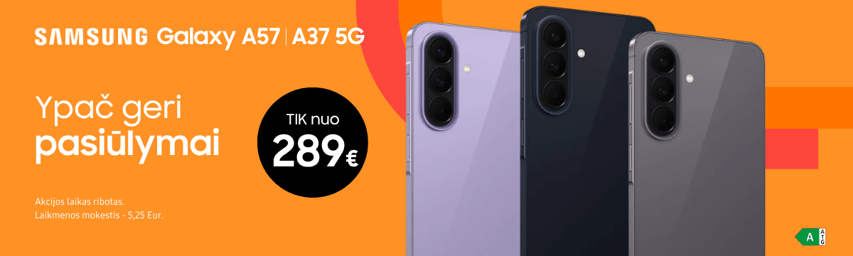 Samsung A37 A57 akcija nuo 289 Eur, Mobili prekyba