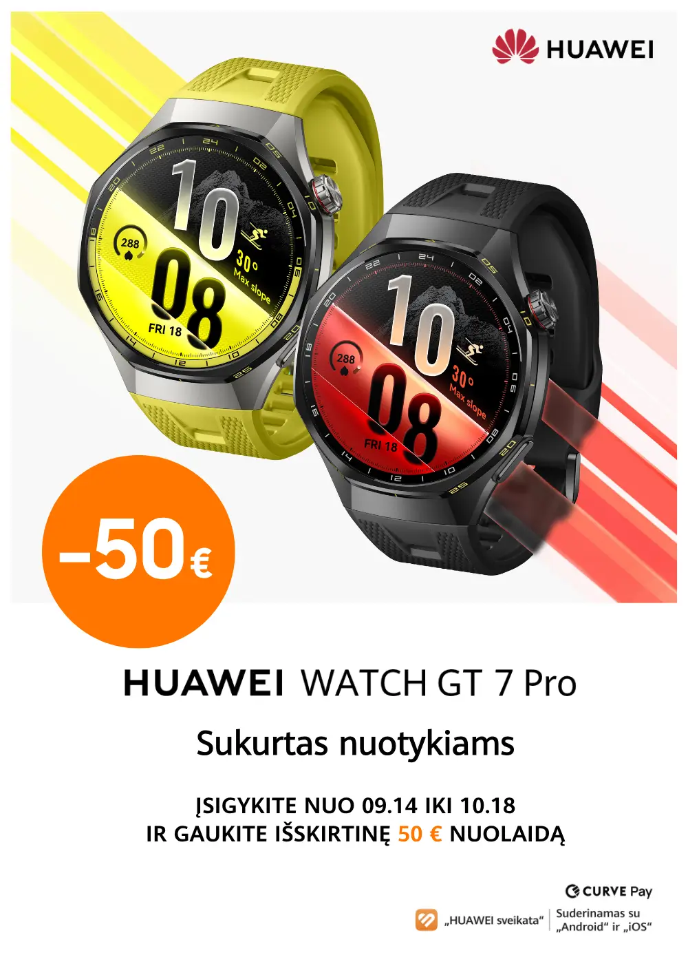 Huawei Watch GT7 Pro akcija nuo 379 Eur | Mobili prekyba