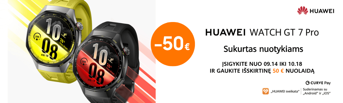 Huawei Watch GT7 Pro akcija nuo 379 Eur | Mobili prekyba