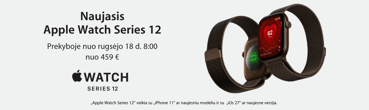 Apple Watch Series 12 - nuo 459 Eur, Mobili prekyba
