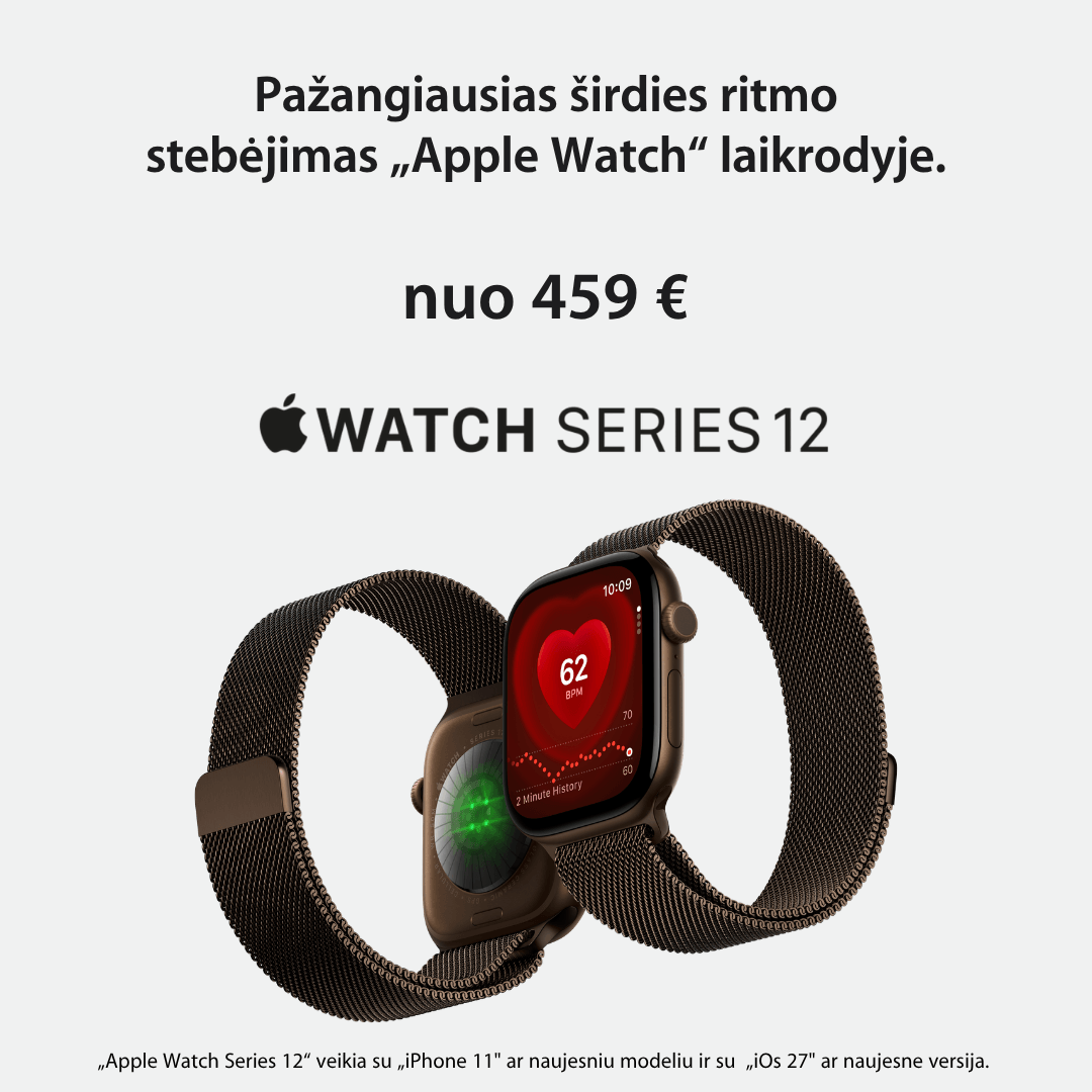 Apple Watch Series 12 - nuo 459 Eur, Mobili prekyba
