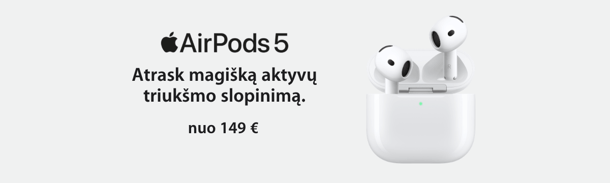 Apple AirPods 5 nuo 149 Eur, Mobili prekyba